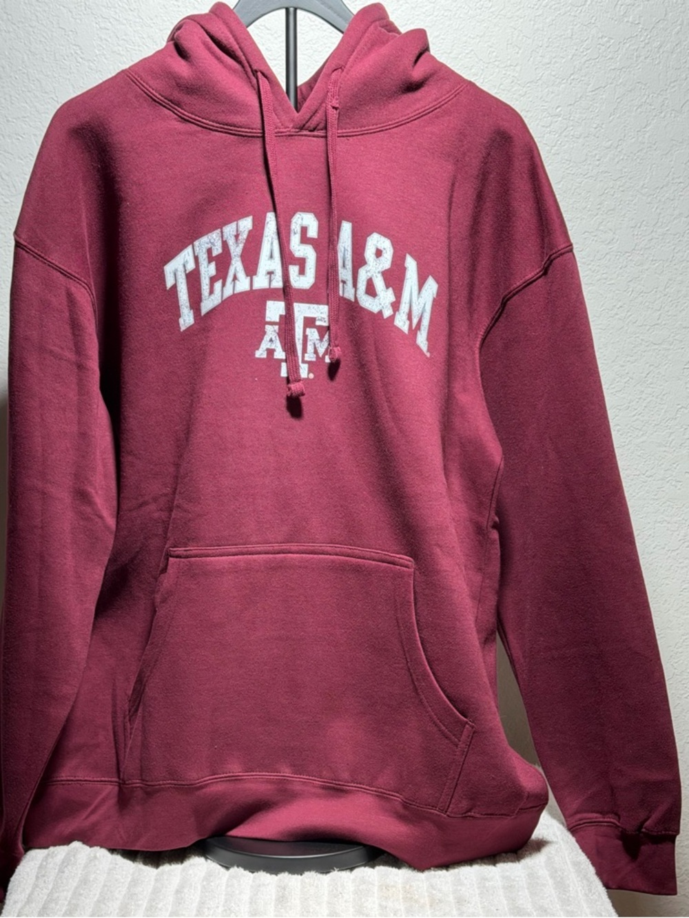 League Texas A&M Maroon Hoodie with White Logo